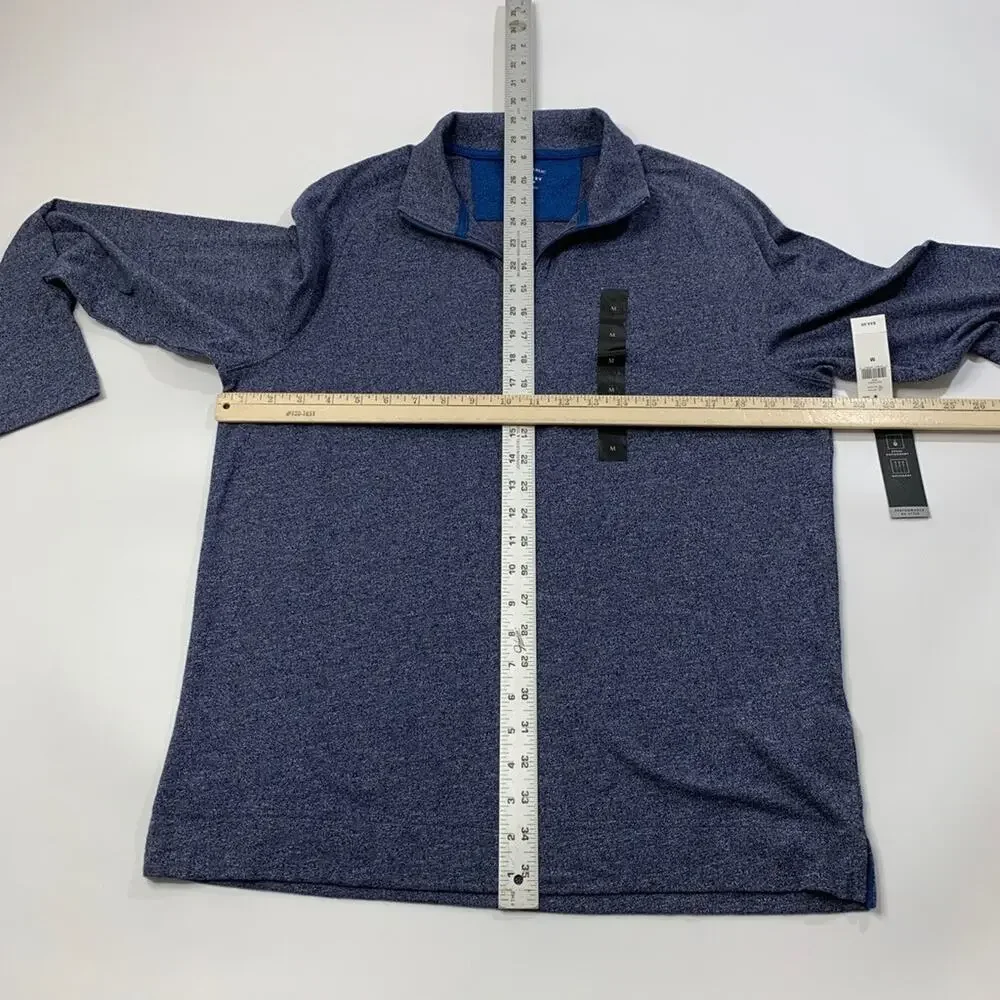 Banana Republic Pullover Mens M Medium Navy Quick Dry Half Zip Performance
